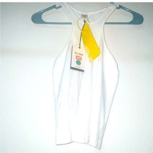 Re/Done✨Hanes Vintage White V Neck Baby Tee. No offers price is firm